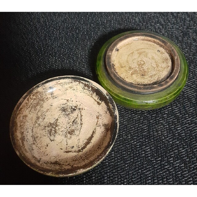 中国古美術 中国古陶磁器 中国古玩 明代 緑交趾 三彩 陽刻浮彫 鳳凰図