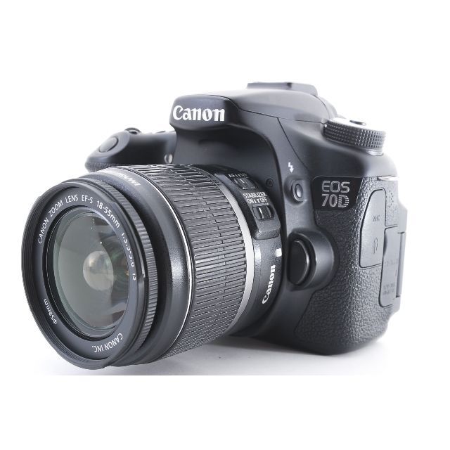 Canon EOS 70D☆一眼レフカメラ☆手ぶれ補正レンズ☆Wi-Fi ❤️すぐ