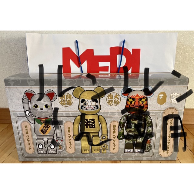 BE@RBRICK BAPE 招き猫 銀メッキ /達磨 金メッキ /獅子舞
