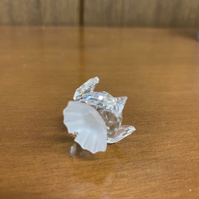 SWAROVSKI - 【SWAROVSKI】スワロフスキー置物 アヒル2羽 シルバー