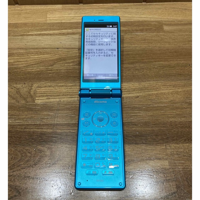 AQUOS ケータイ SH-06G ブルーグリーン かなりキレイ AQUOS ケータイ
