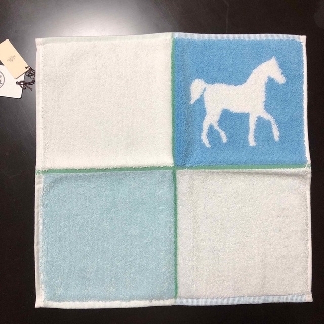 2枚セット】エルメス タオルハンカチ ピンクandブルー