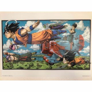 ドラゴンボールZ タペストリー 鳥山明 掛け軸 のれん ポスター 当時物