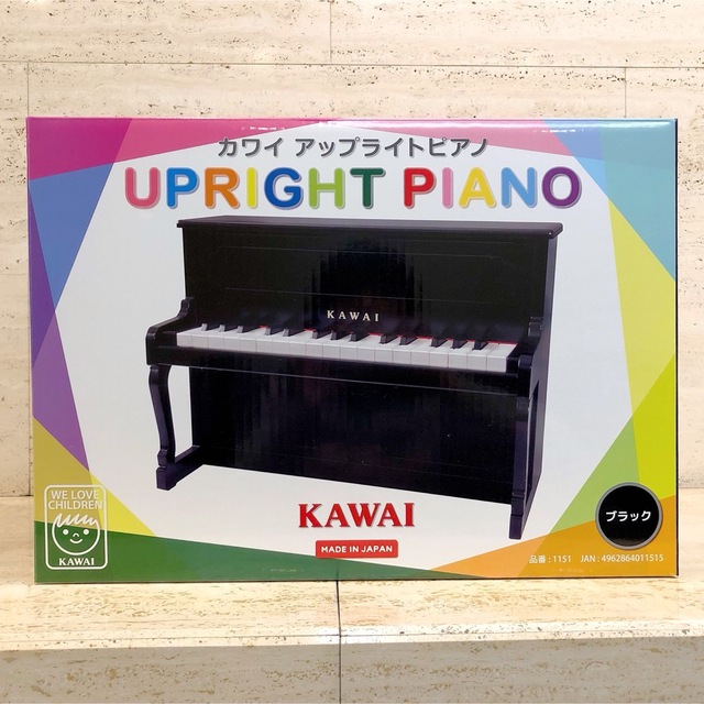 カワイ 1151 ミニピアノブラック KAWAI アップライトピアノタイプ