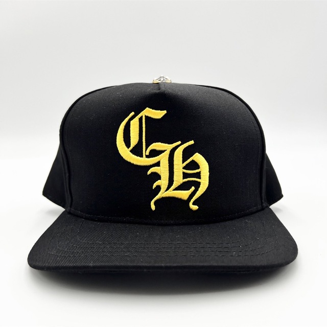 CHROME クロムハーツ トラッカーキャップ 帽子 ロゴ刺繍 黒 黄 CH