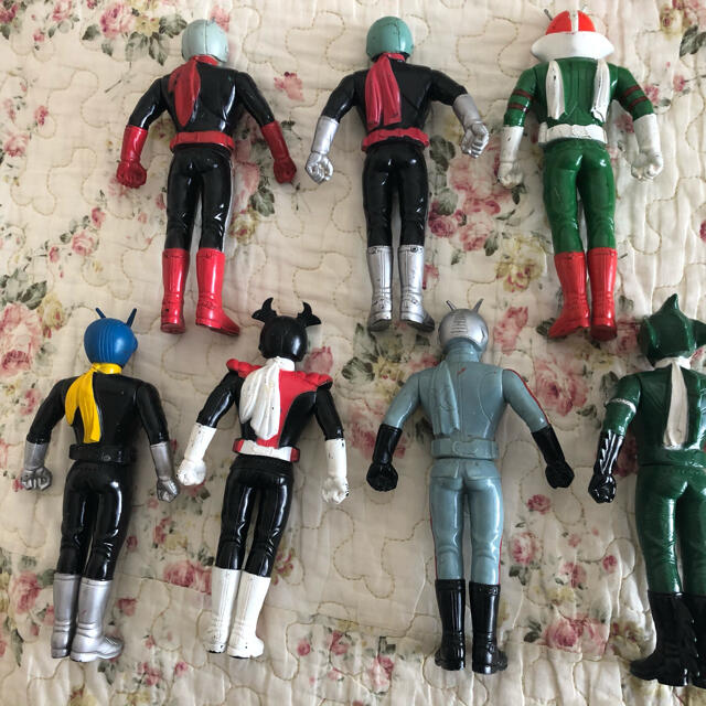 ⚠️レア 仮面ライダーV3 ライダーマン ミニソフビ 7人ライダー 当時物
