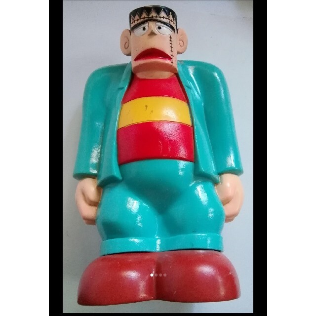 ポピー 怪物くん フランケン ソフビ人形 貯金箱 : 昭和レトロ怪物くん