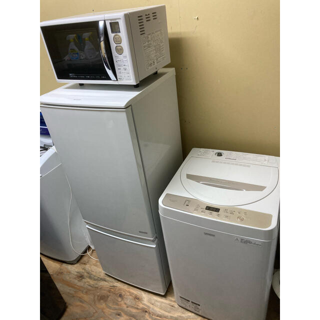 美品使用感の少ないシャープ一人暮らし家電セット❗️大阪、大阪近郊