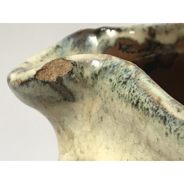 浜田庄司 掛分ミルクピッチャー 人間国宝 R1610K3 浜田庄司 掛分ミルク