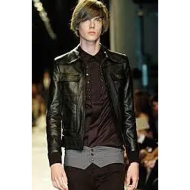 ライダースジャケット レザージャケットディオールオム 44