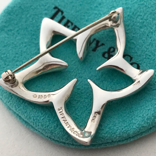 Tiffany プルメリア ブローチ 美品 ティファニー プルメリア フラワー