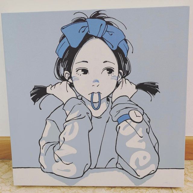 最終値下！古塔つみ キャンバス 版画 キャンバスアート over print