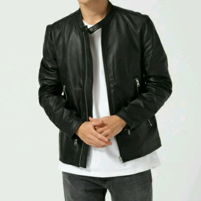 RAGEBLUE ラムレザーシングルライダース