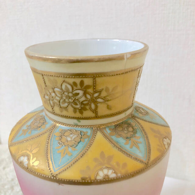 オルードノリタケ 三双金縁水仙文 鉢 M印(1910~1921年頃）送料込み オ