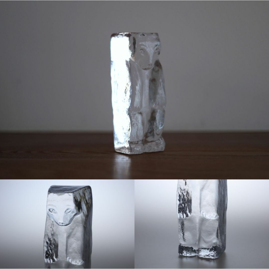 Erik Hoglund エリックホグラン ガラスオブジェ 熊 76332