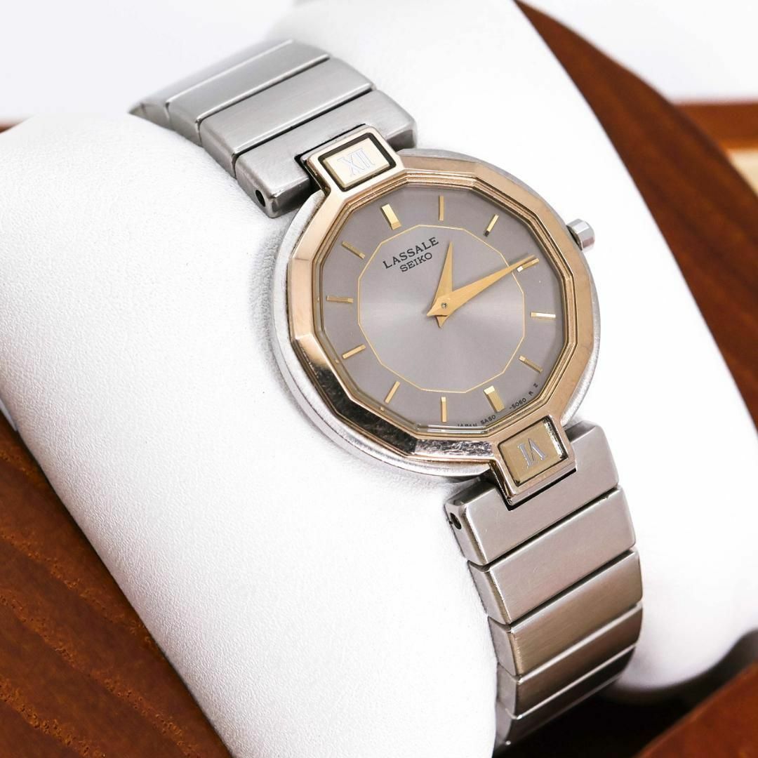 電池交換済みセイコーレディース腕時計LASSALE クォーツ