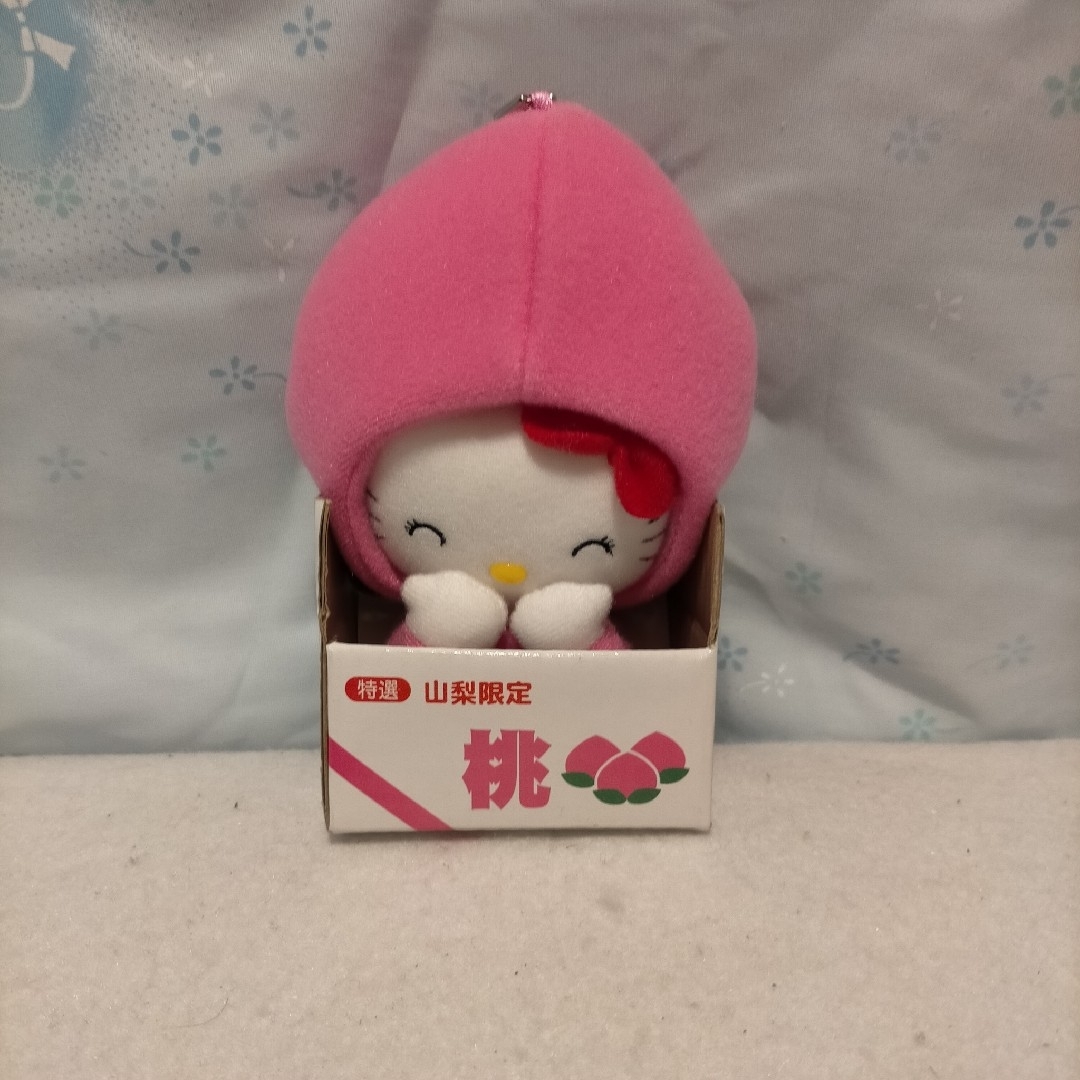 4 8/12 ぬいぐるみ もも 桃 キティ ご到着 山梨 サンリオ