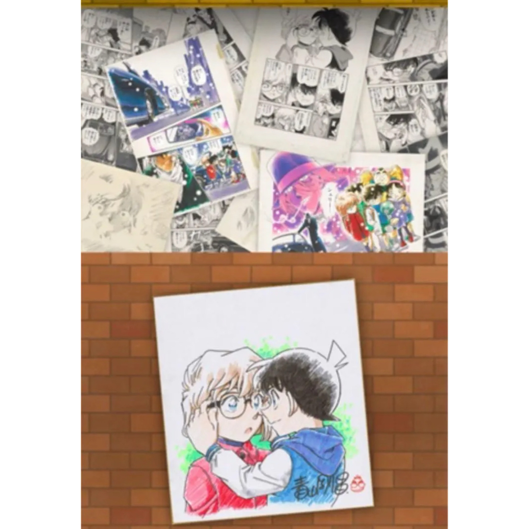 名探偵コナン 青山剛昌先生描き下ろし 複製原画色紙 100巻記念 灰原哀