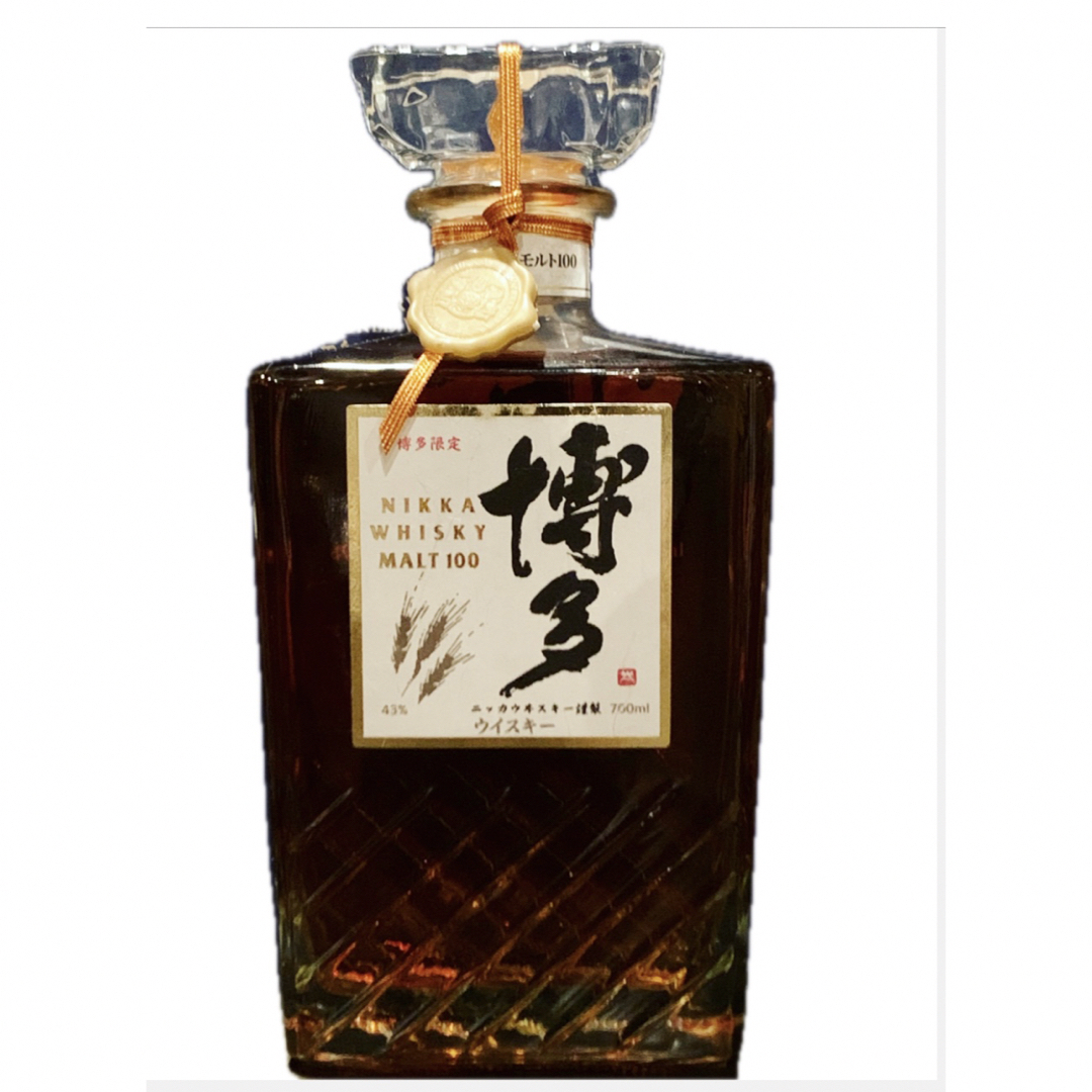 ニッカウイスキー博多 モルト100 空き瓶
