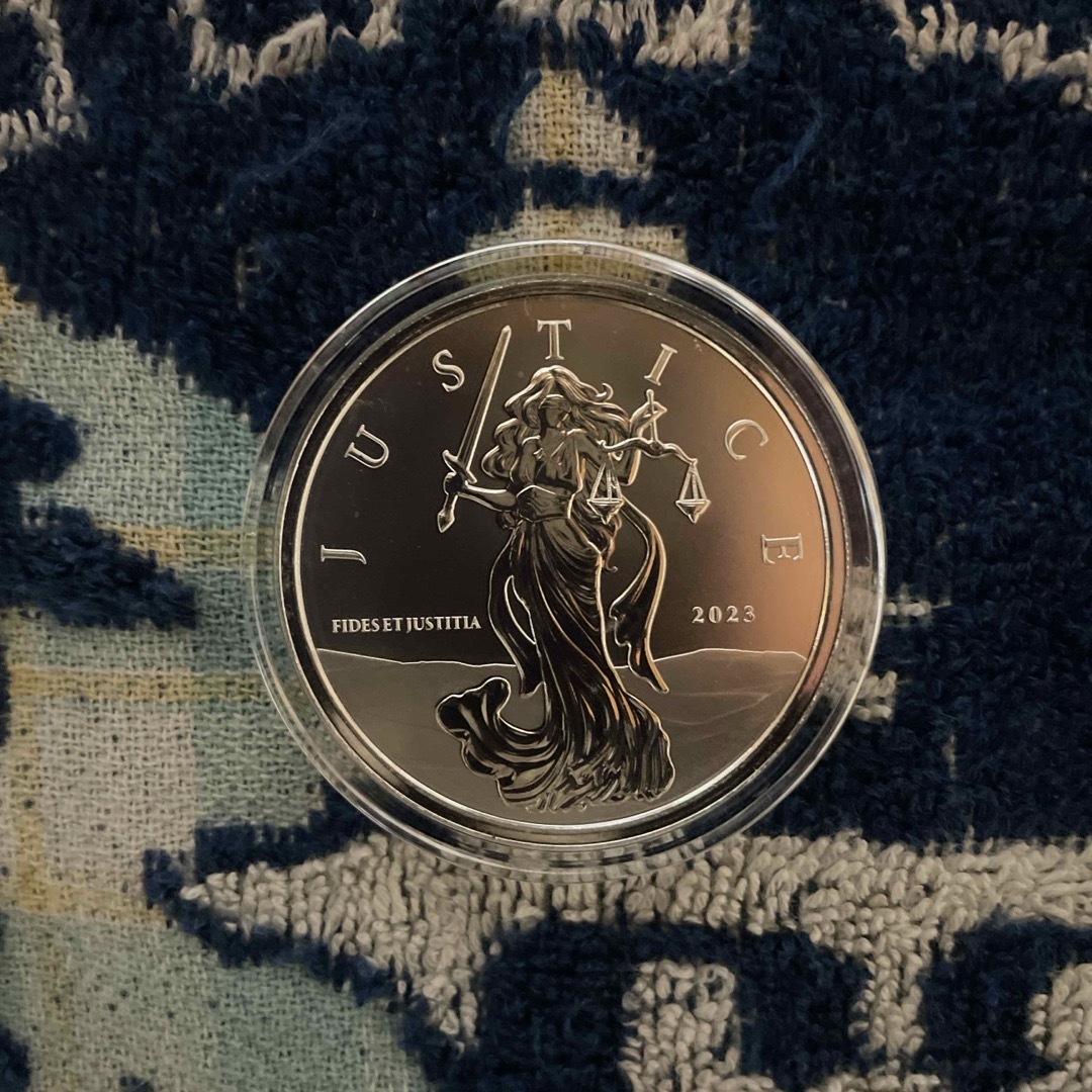 2023 ジブラルタル 正義の女神 1オンス 銀貨 silver999 2023年 (新品
