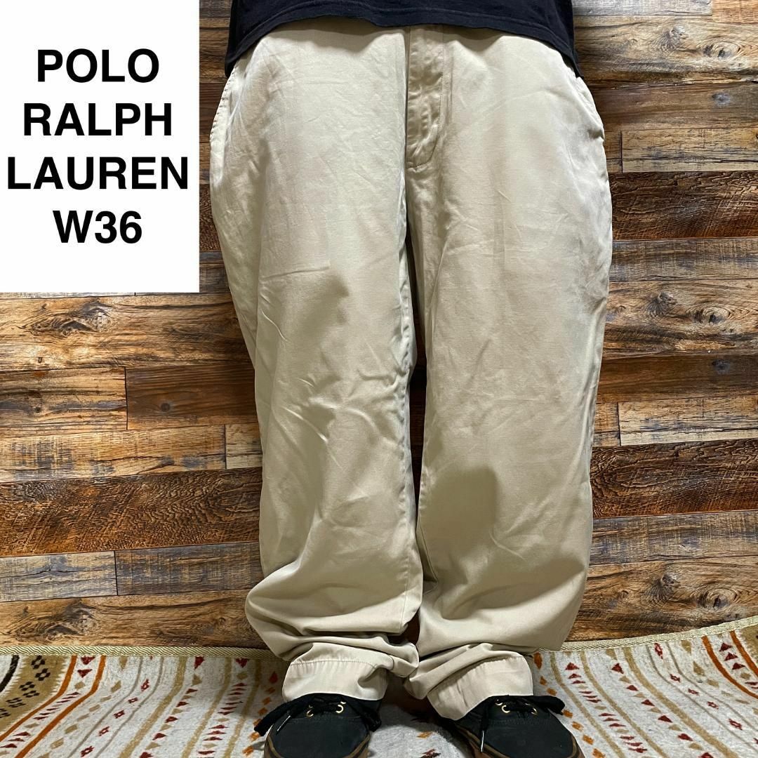 ポロラルフローレン W32 コーデュロイ ポロチノ ボトム 古着 茶 18222