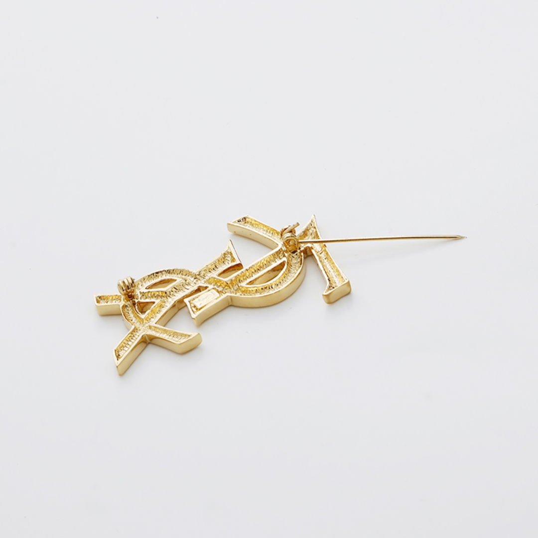 YSL ゴールドロゴブローチ 【公式通販】