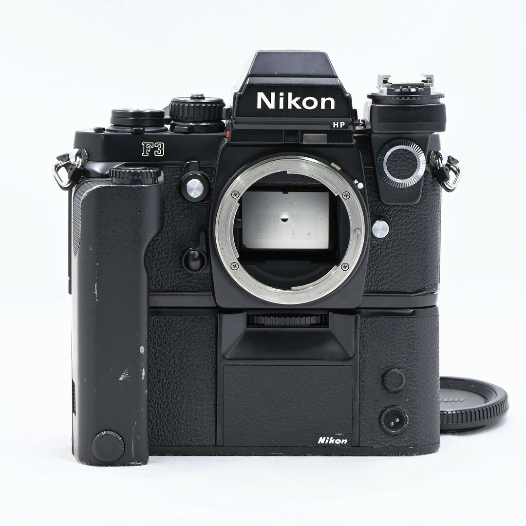美品 Nikon F3 HP + MD-4 フィルムカメラ 外箱 動作確認済