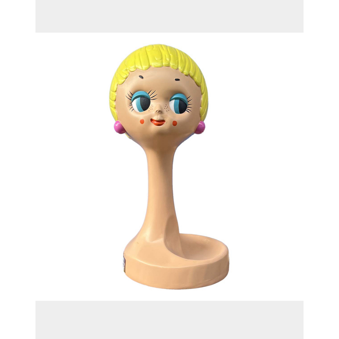 ヘッドマネキン ツイッギー レトロ イエロー ヘッドマネキン レトロ