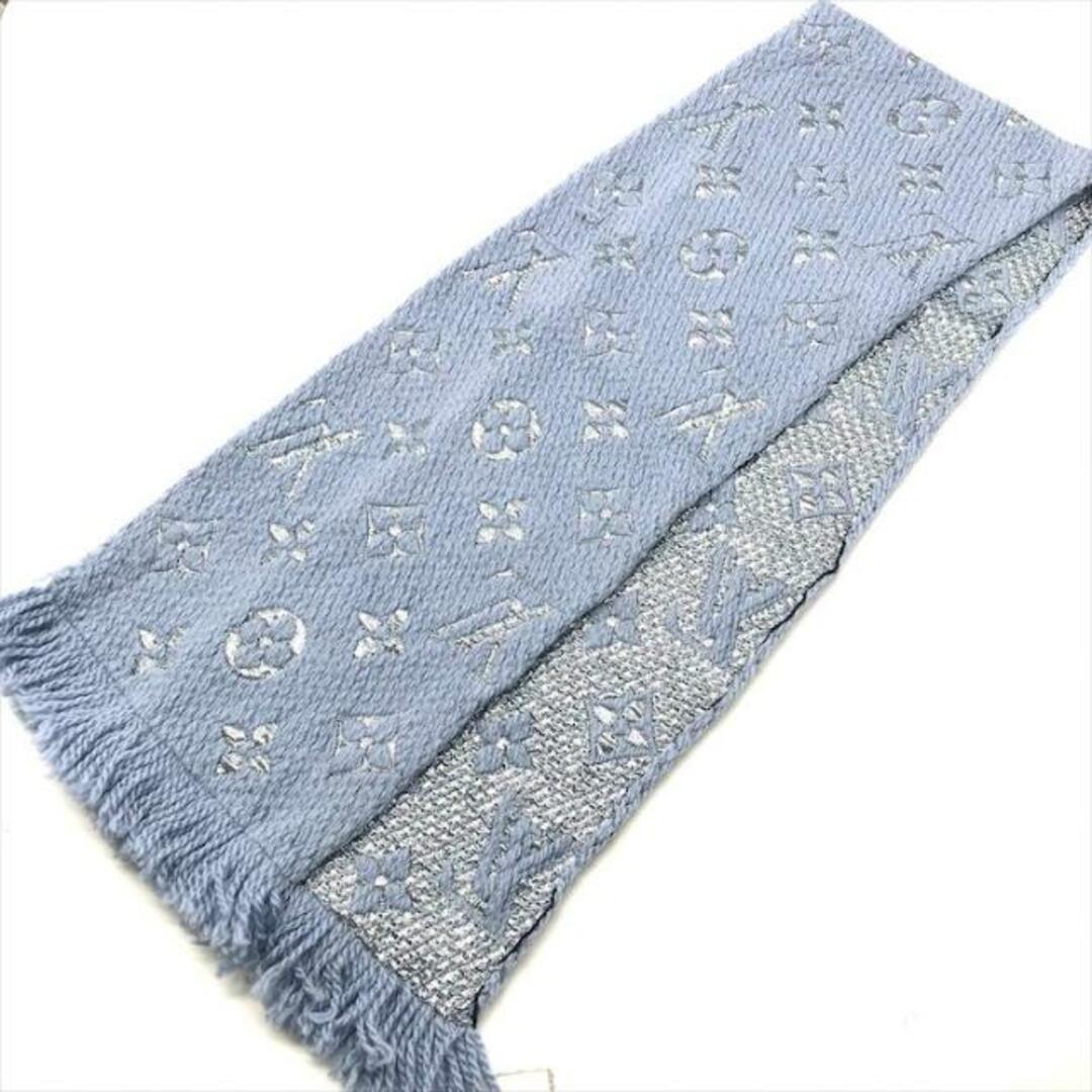 LOUIS VUITTON モノグラムマフラー ライトブルー