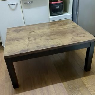 新品】 レトロで気品のある折れ脚こたつ120NA【アウトレット】