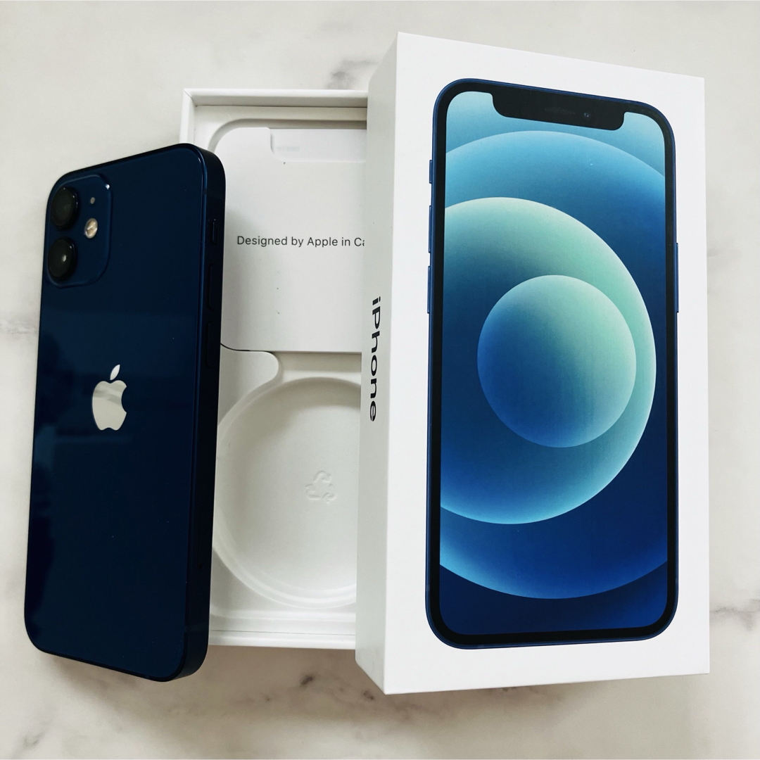iPhone12 pro 本体 ショップ ブルー 充電ケーブル付