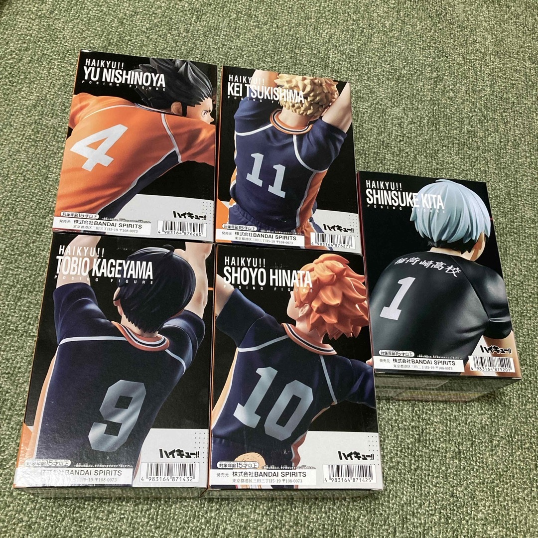 ハイキュー!!ポージングフィギュア日向翔陽影山飛雄西谷夕月島蛍
