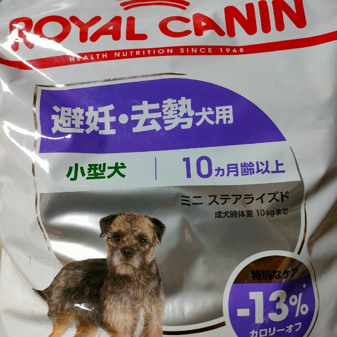 ロイヤルカナンミニステアライズド(避妊去勢犬用)8kgx2セッ