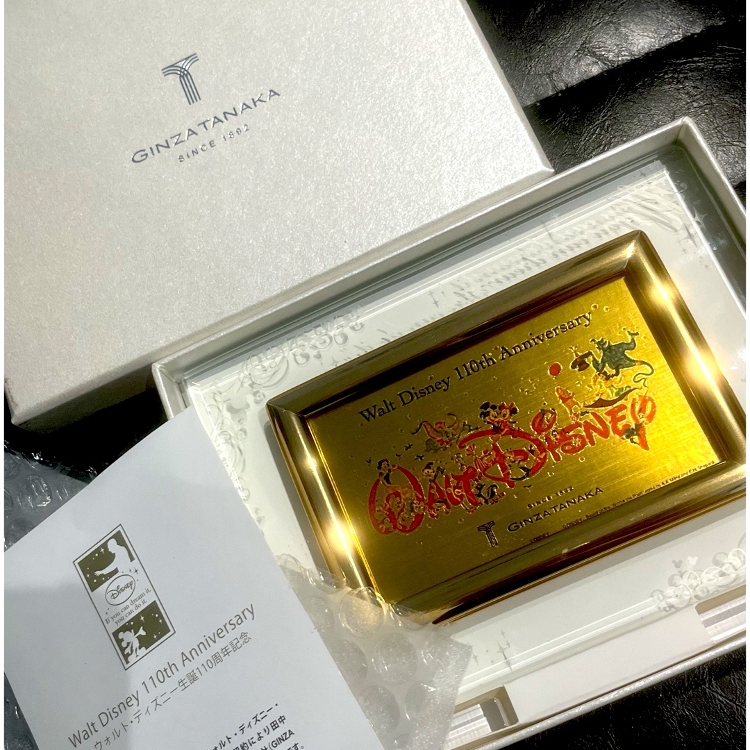 ディズニー限定品ver.ギンザタナカ（田中貴金属ジュエリー）純金カード