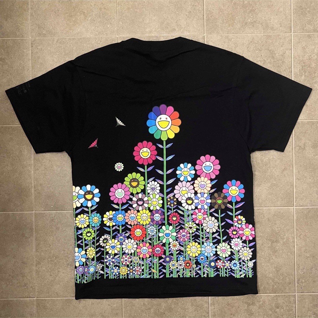 Goodkawa 村上隆半袖Tシャツ 金色の空の夏のお花畑 XLサイズ Goodkawa