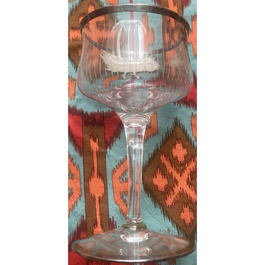 アンティーク ビンテージ 骨董 シルバー オーバーレイ クリスタル