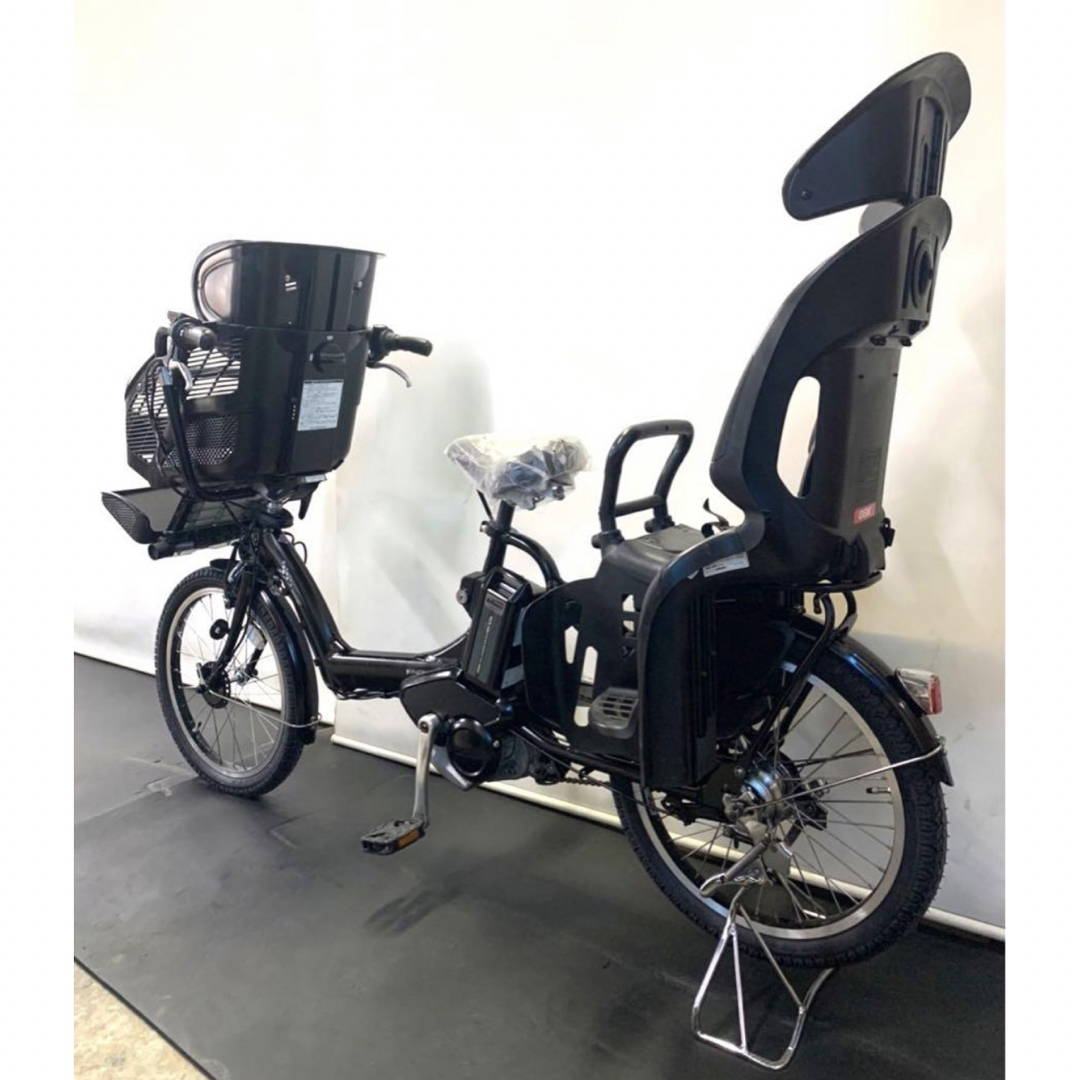 電動アシスト自転車ブリヂストン20インチ 8.7ah 子供乗せパワフル黒