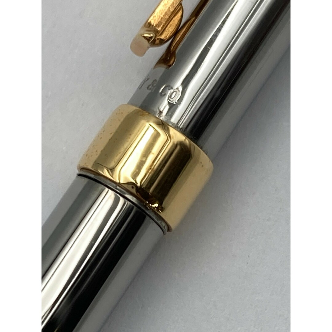 ティファニー】 Tクリップ高級ボールペン Tiffany ルテニウムゴールド