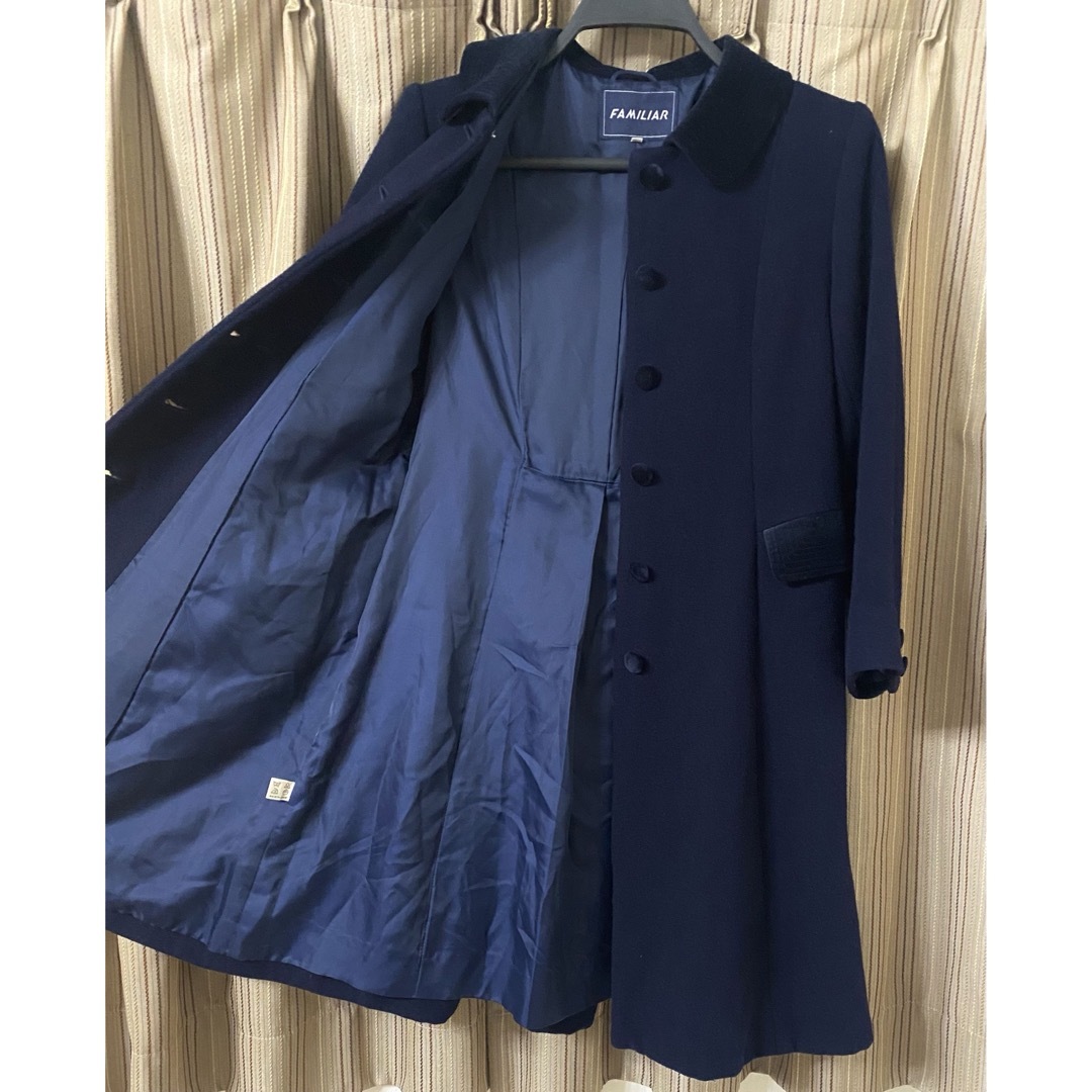 familia ファミリア ウール コート ネイビー 140 フォーマル ウール