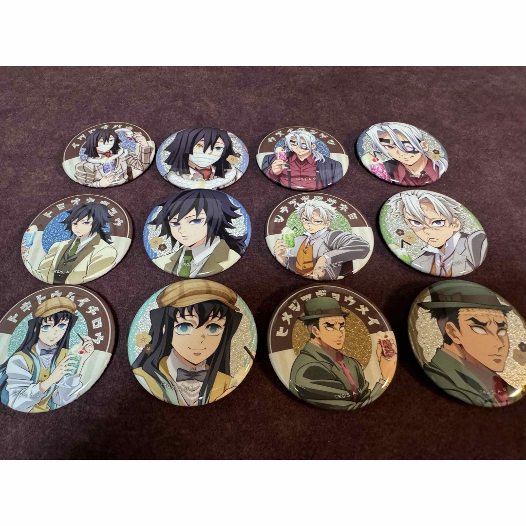 AGF 2024 鬼滅の刃 純喫茶 グリッター缶バッジ 24個 ufotable AGF 2024