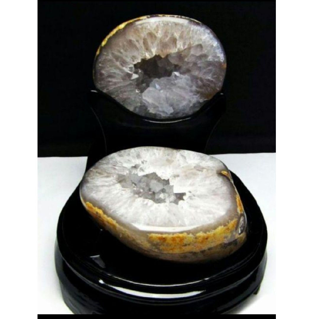 ✴️高品質✴️超美品✴️開運✴️トレジャー瑪瑙 メノウ ペア水晶