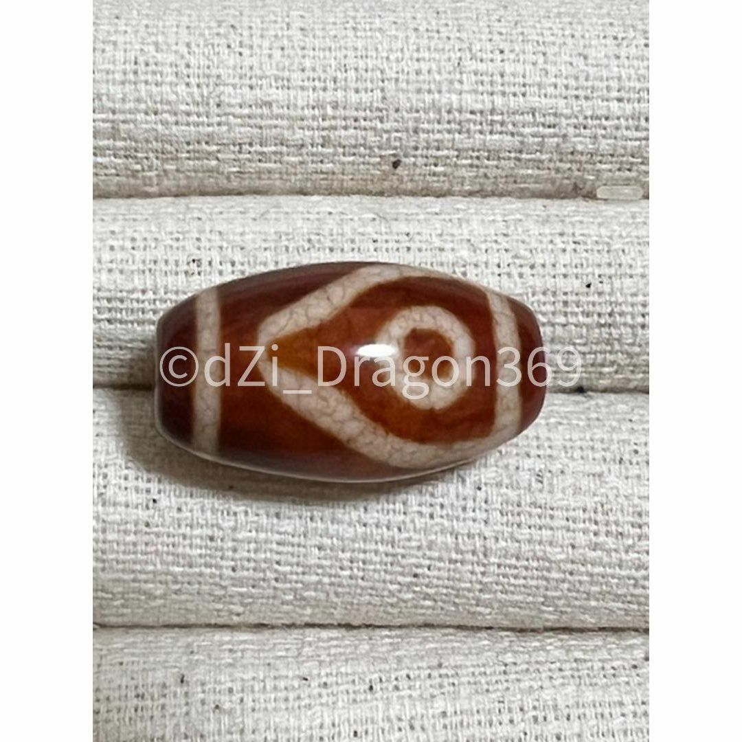 dZi beads ジービーズ 上肯 玉髄 龍紋 山水天珠（二眼山水天珠）