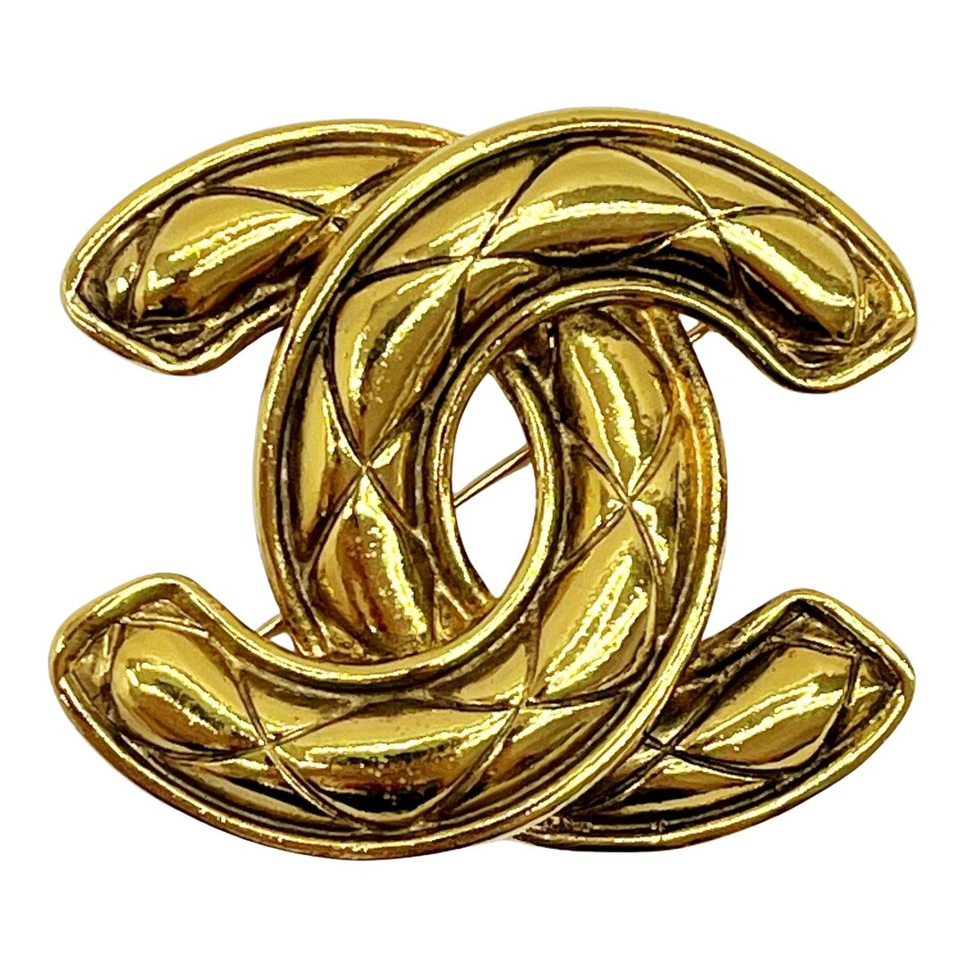 ◇◇CHANEL ショップ シャネル ブローチ ココマーク マトラッセ