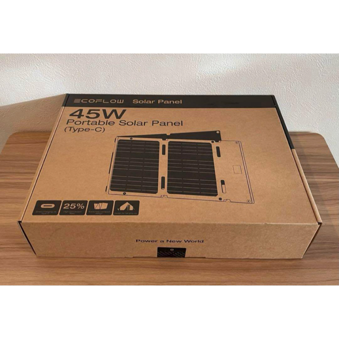 新品 EcoFlow 45Wソーラーパネル（Type-c）