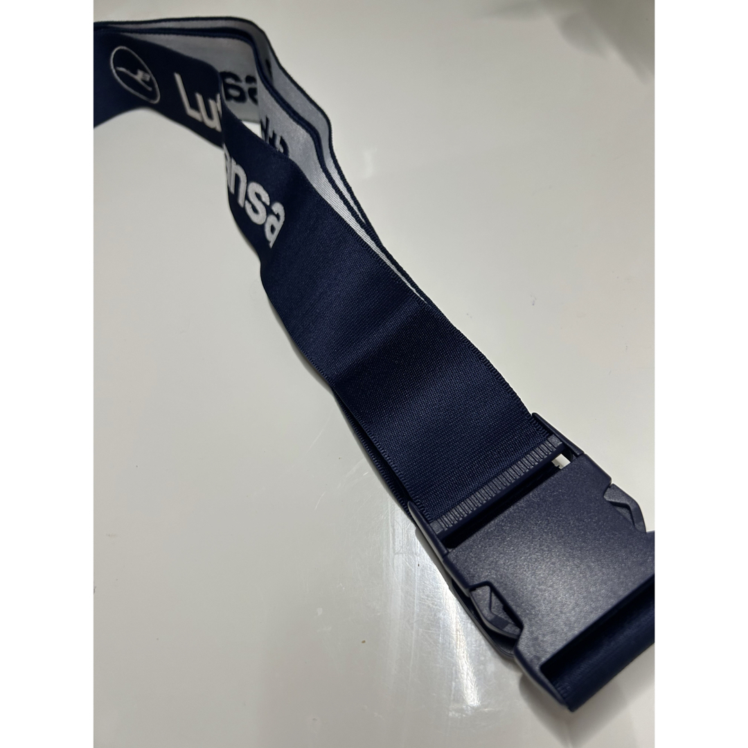 Lufthansa ルフトハンザ調整可能ラゲージベルト ダークブルー