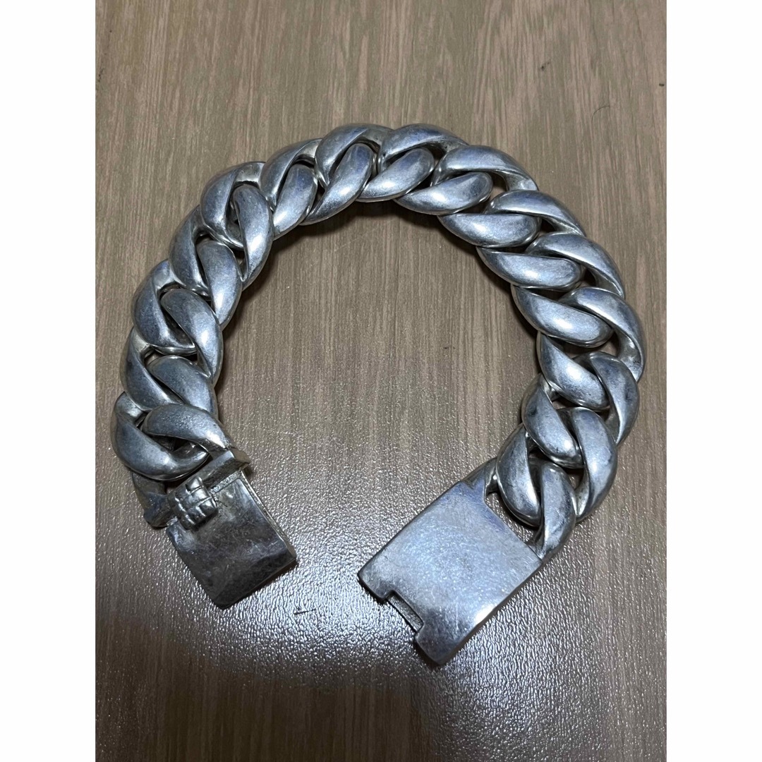 極太ブレスレット 喜平 チェーン ビンテージ シルバー925 silver925
