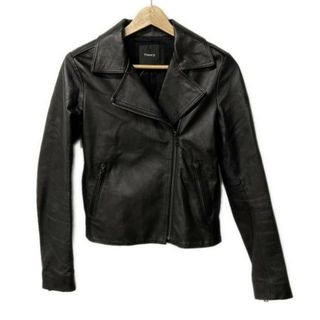美品 theory セオリー シングルライダースジャケット 牛革 XXL