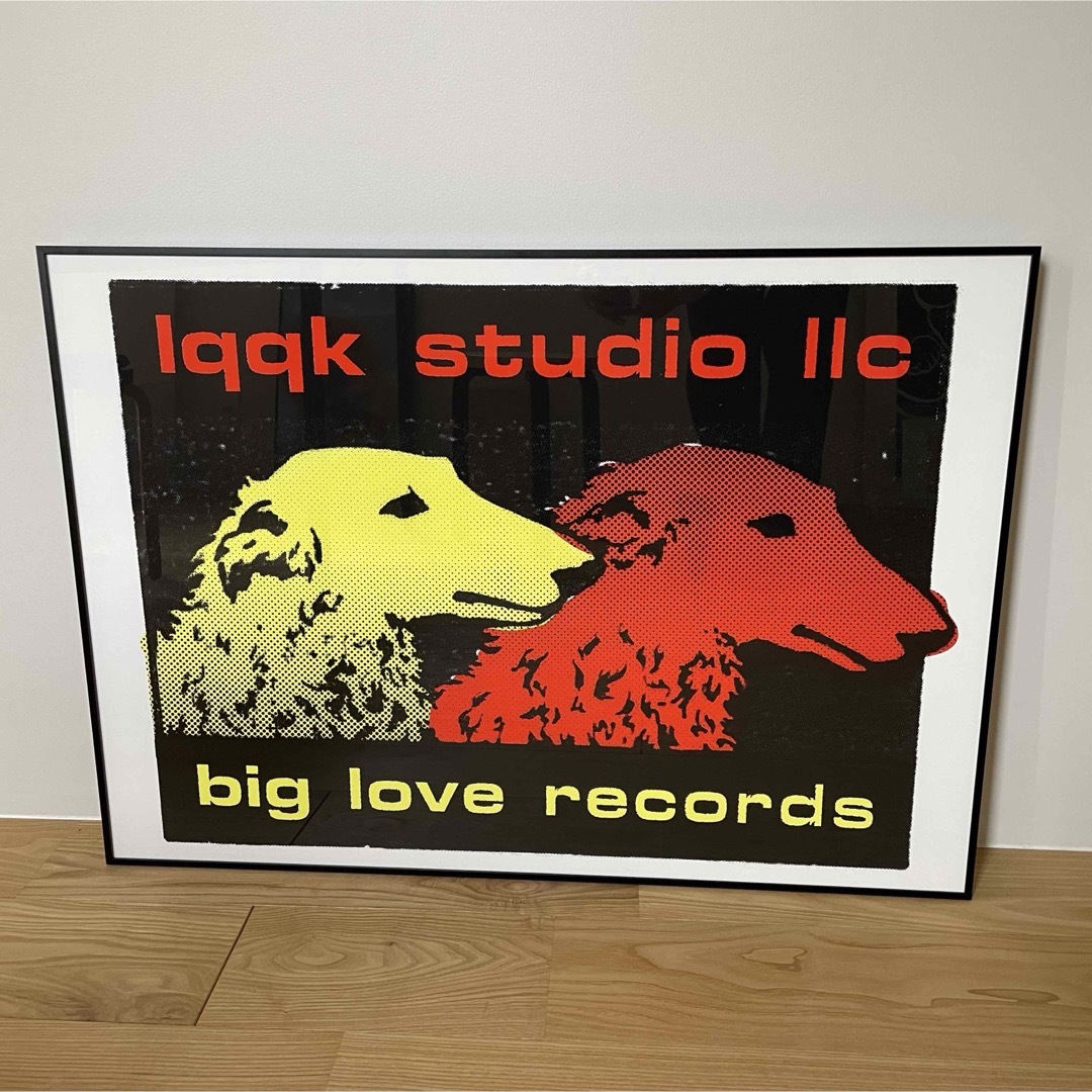 LQQK STUDIO シルクスクリーン T big love records LQQK STUDIO シルク
