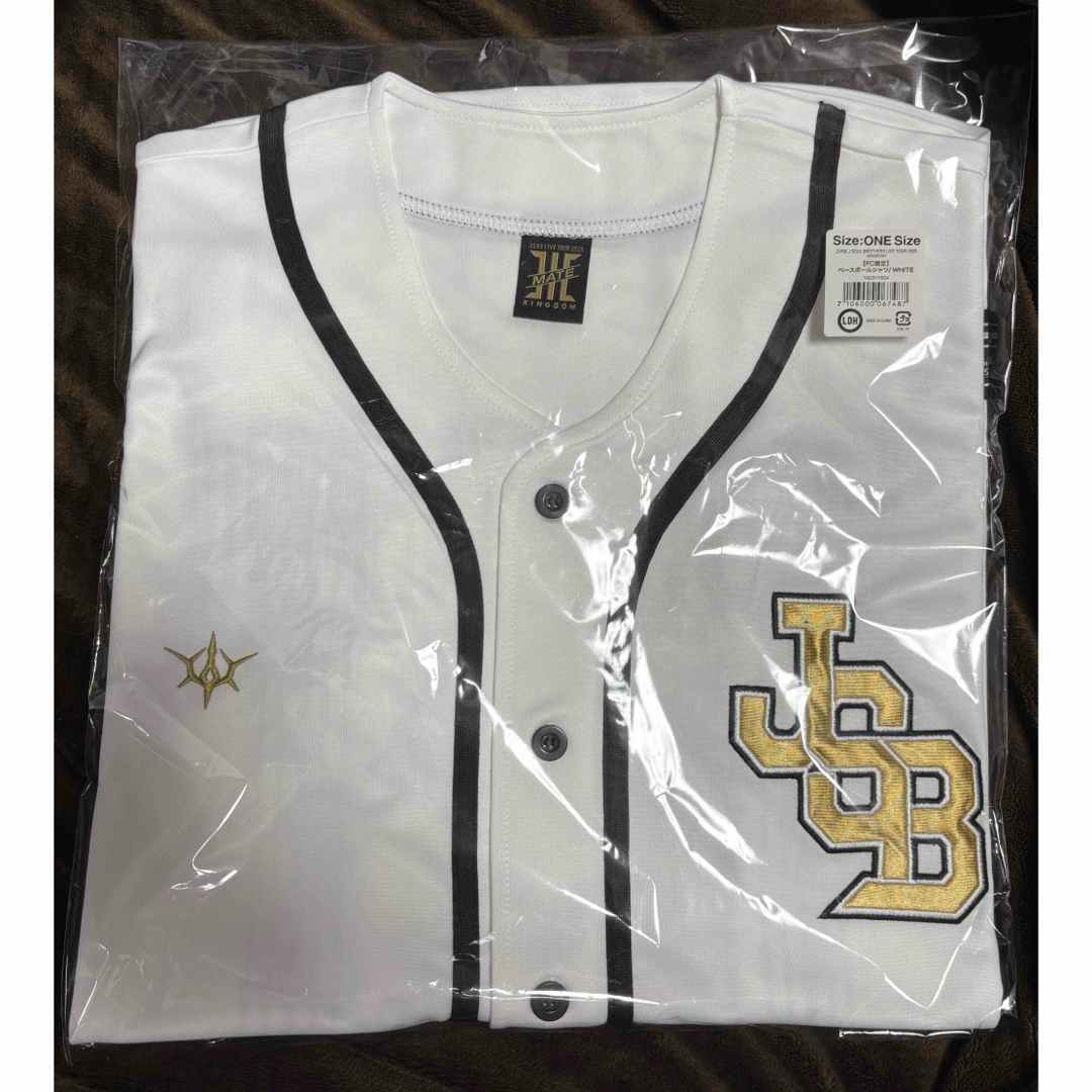 三代目 ライブグッズ ベースボールシャツ 白 FC限定 EXILE TRIBE