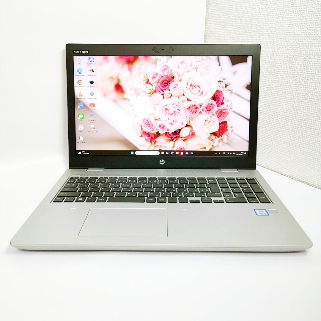 第8世代i5✨️爆速SSD/HP/カメラ付きノートパソコン/すぐ使える/オフィス